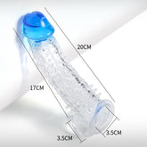 BDStyle Mens Penis Enlargement Sleeve with Elastic Ball Band Penis Sleeves and Extenders